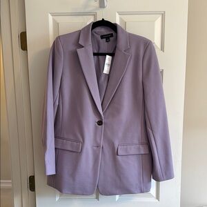 Ann Taylor Purple Blazer Tailored Suit Dusty Lavender NWT